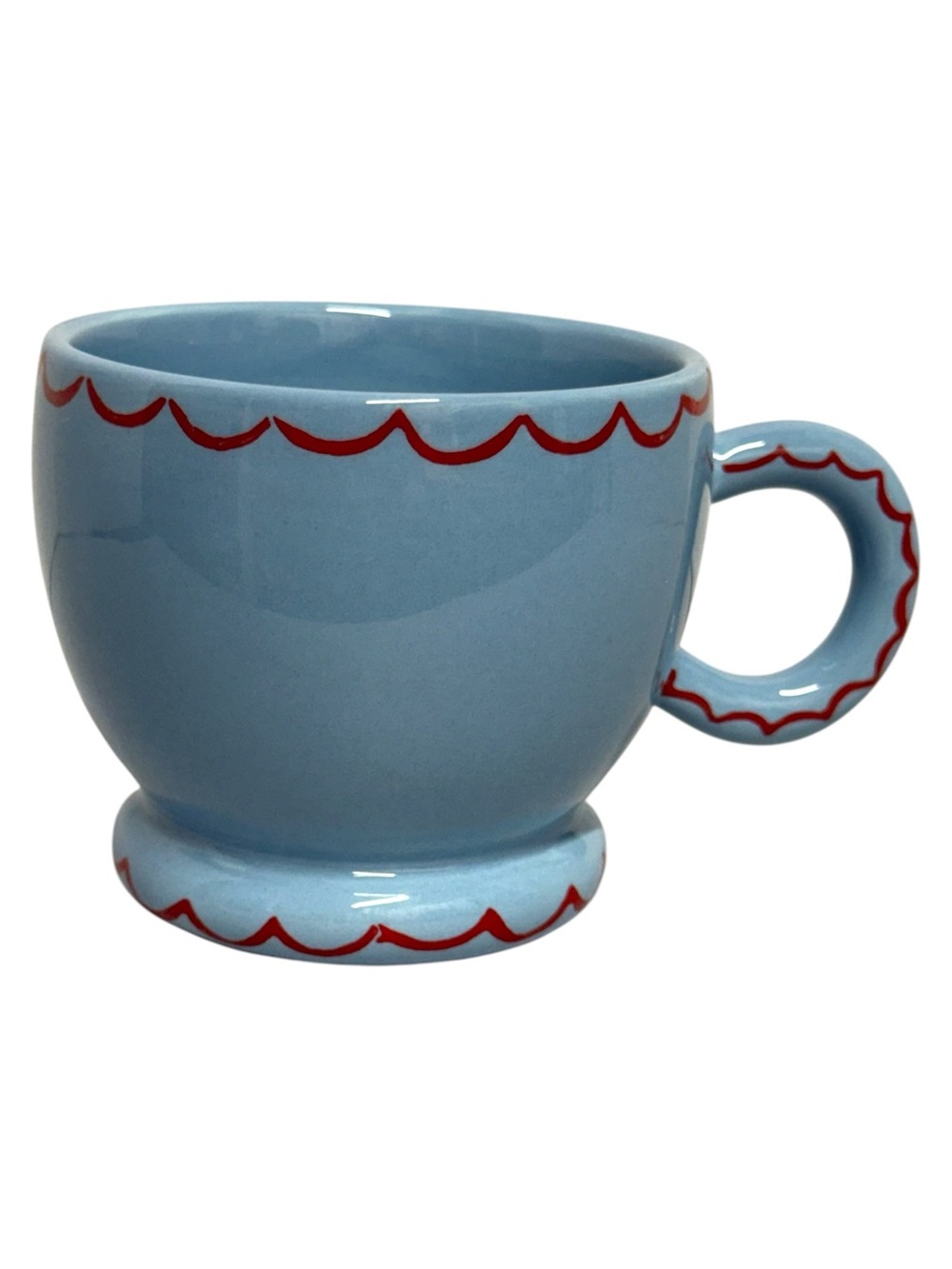 Anthropologie X Damson Madder Blue Ceramic Mug